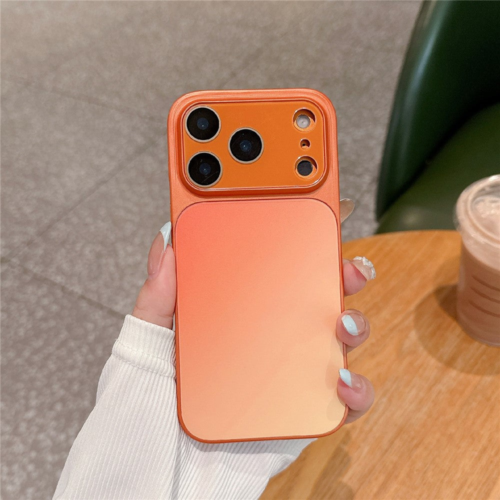 For iPhone 17 Pro Case PU Leather + PC + TPU Gradient Anti-fingerprint Matte Back Cover