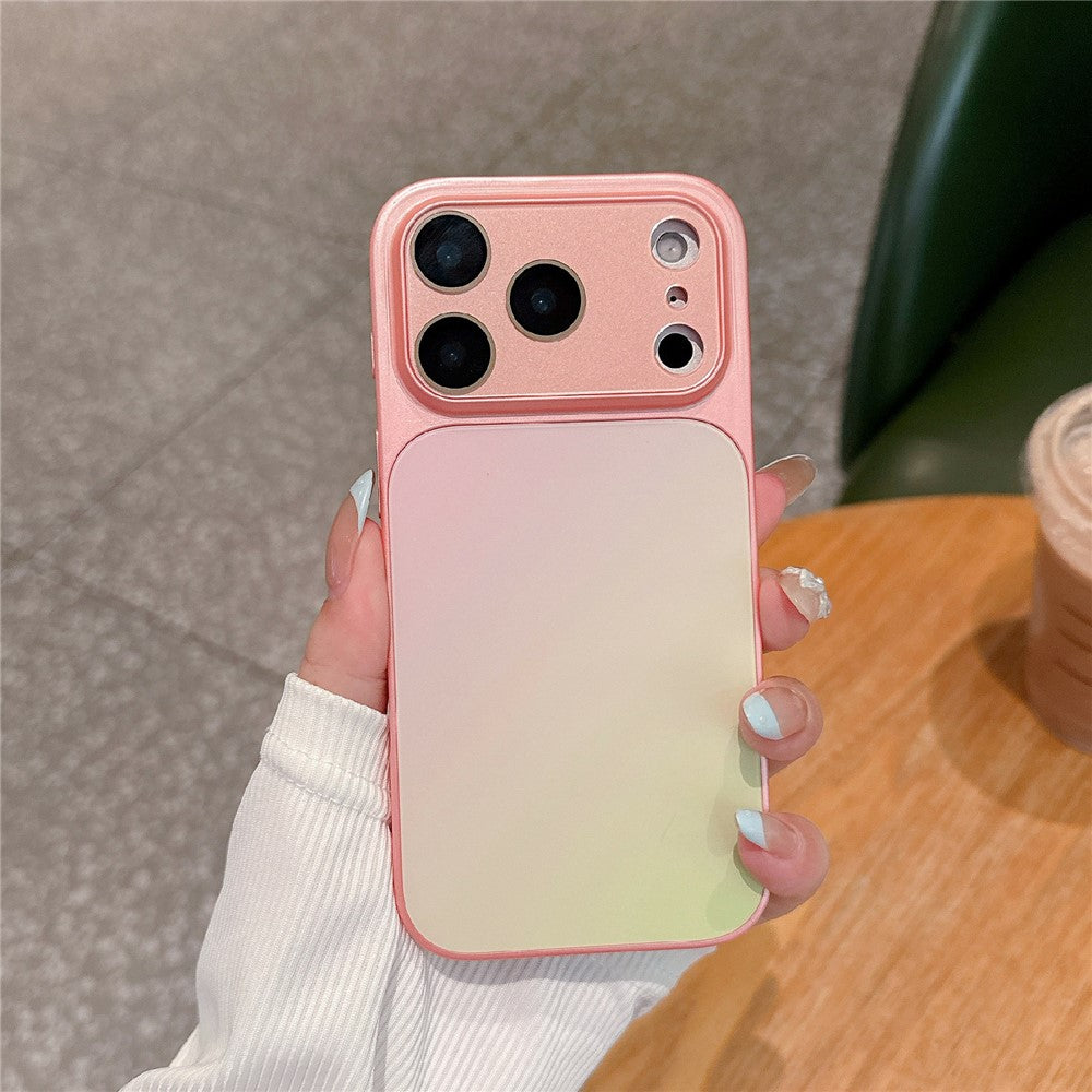 For iPhone 17 Pro Case PU Leather + PC + TPU Gradient Anti-fingerprint Matte Back Cover