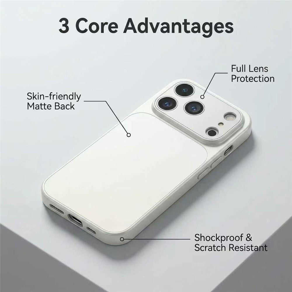 For iPhone 17 Pro Max Case PU Leather + PC + TPU Gradient Anti-fingerprint Matte Back Cover
