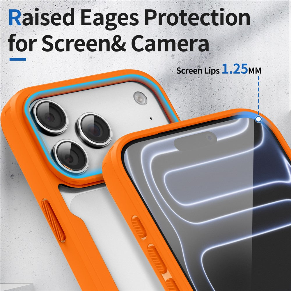 For iPhone 17 Pro  /  18 Pro Magnetic Case TPU Frame Clear PC Back Anti-drop Phone Cover