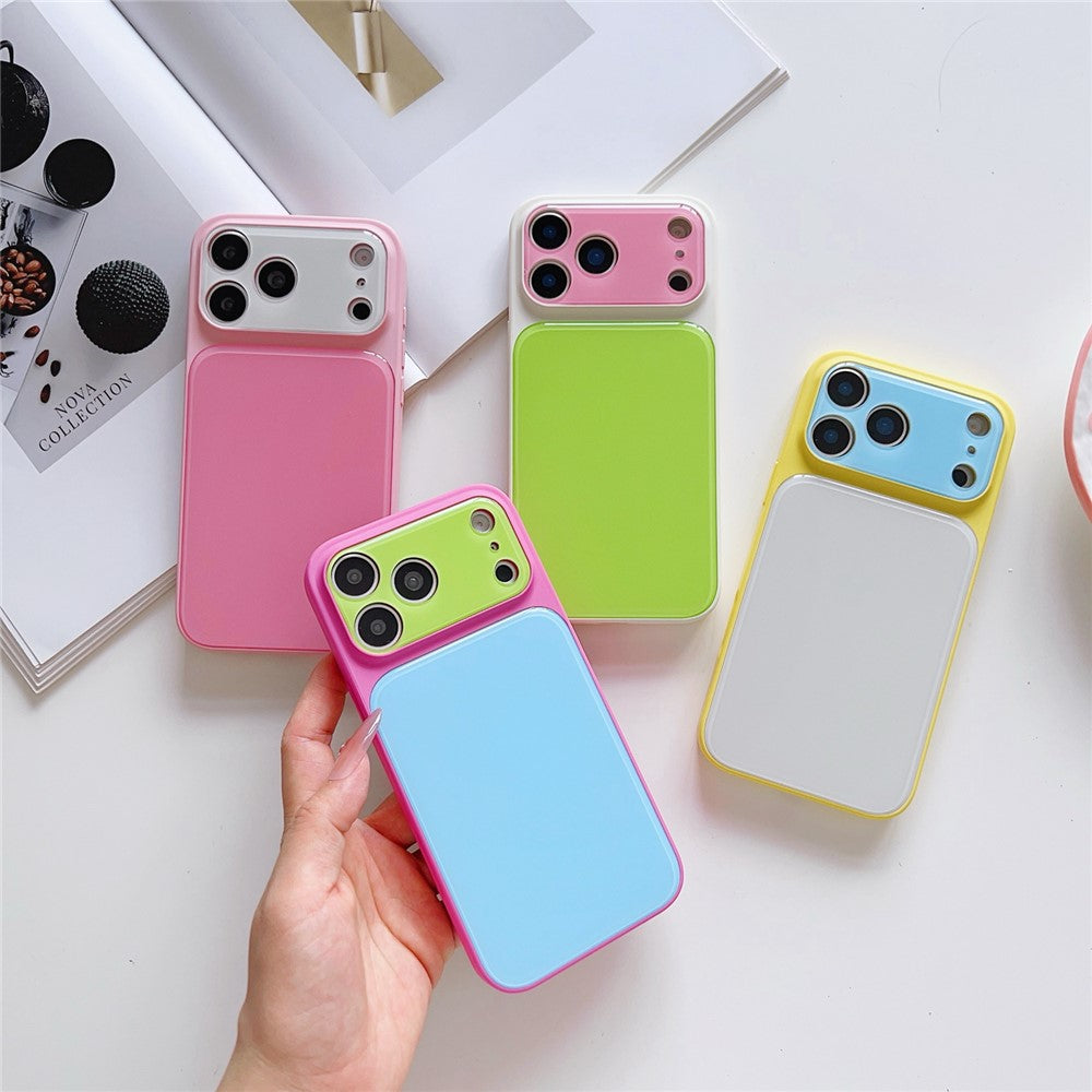 For iPhone 17 Pro Case Contrast Color PC + TPU Phone Cover