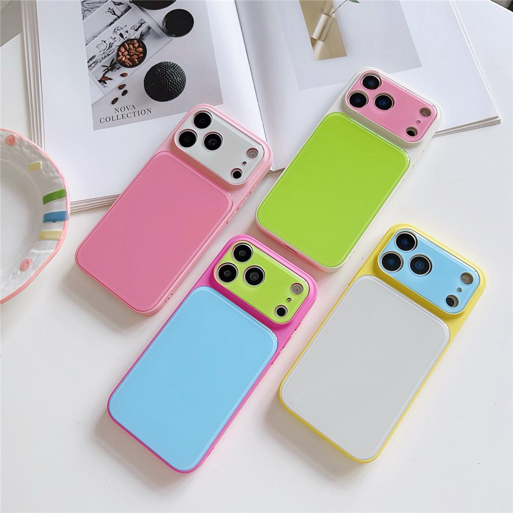 For iPhone 17 Pro Case Contrast Color PC + TPU Phone Cover