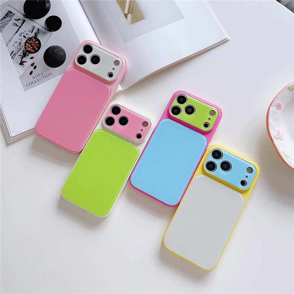 For iPhone 17 Pro Max Case Contrast Color PC + TPU Phone Cover