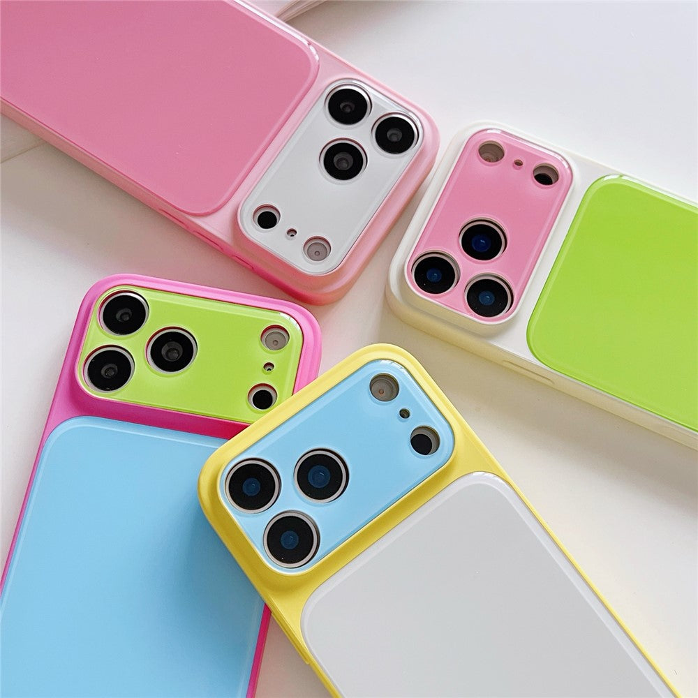 For iPhone 17 Pro Max Case Contrast Color PC + TPU Phone Cover