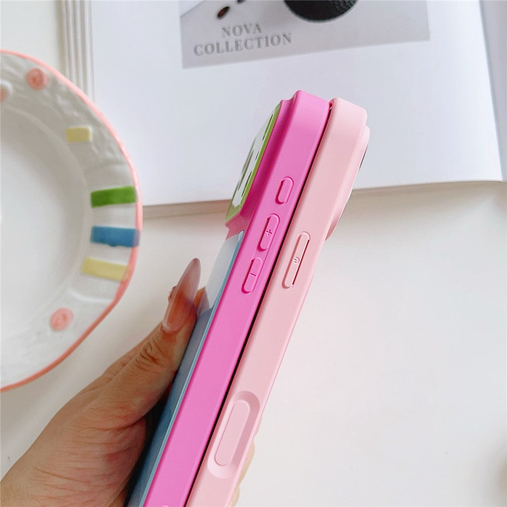 For iPhone 17 Pro Max Case Contrast Color PC + TPU Phone Cover