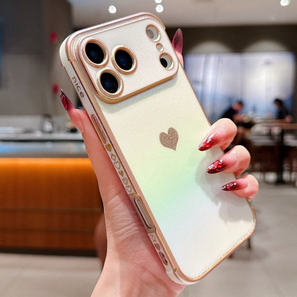 iPhone 17 Pro Max Dazzling Heart Pattern Case