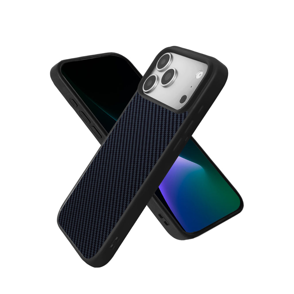 EYCASE for iPhone 17 Pro Max Magnetic Case  Kevlar Series UV Printed Black Edge TPU Acrylic Phone Cover