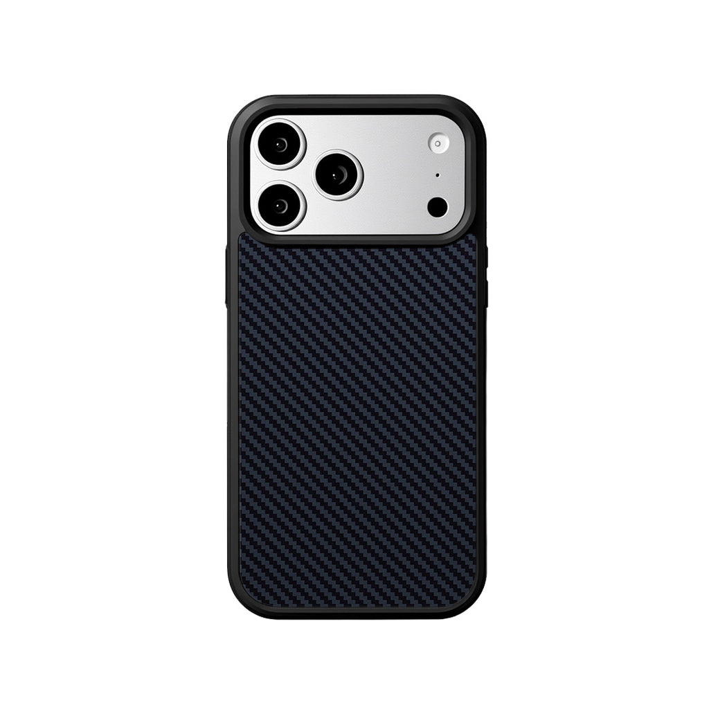 EYCASE for iPhone 17 Pro Max Magnetic Case  Kevlar Series UV Printed Black Edge TPU Acrylic Phone Cover