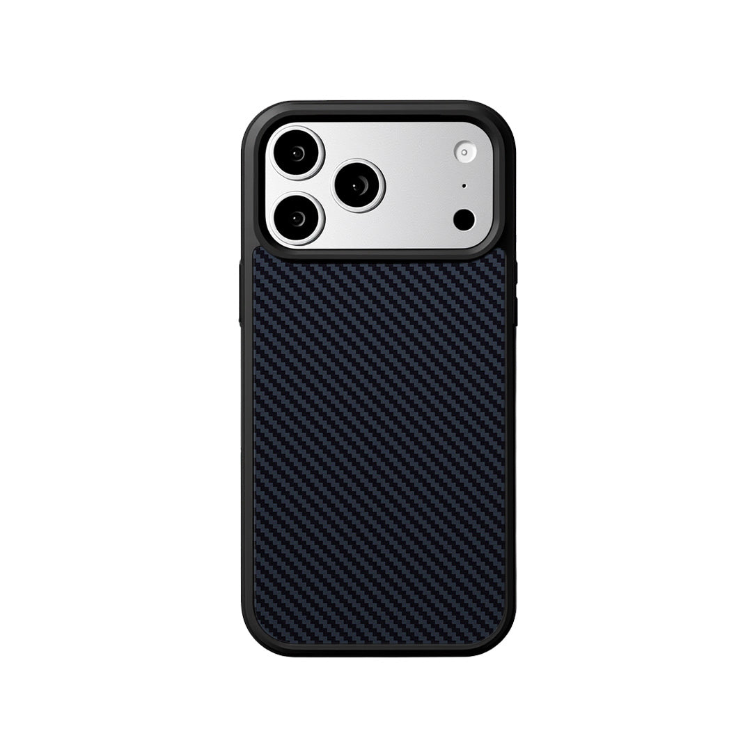 EYCASE for iPhone 17 Pro Magnetic Case  Kevlar Series UV Printed Black Edge TPU Acrylic Phone Cover