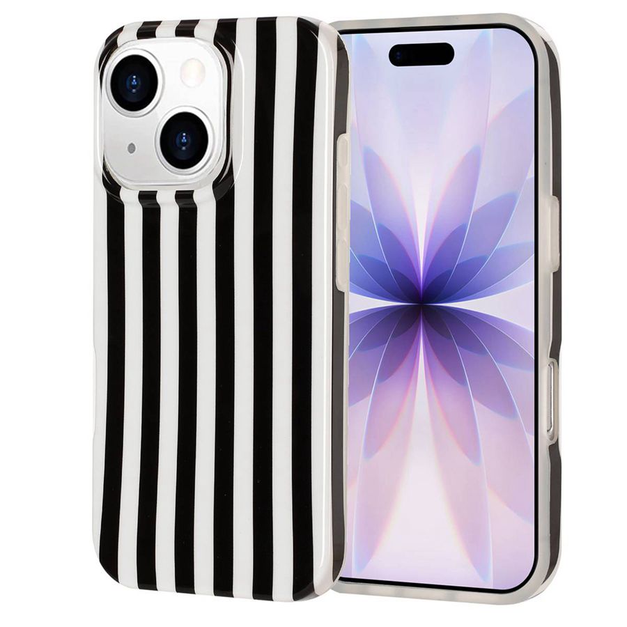 iPhone 14 Plus/15 Plus Striped TPU Case