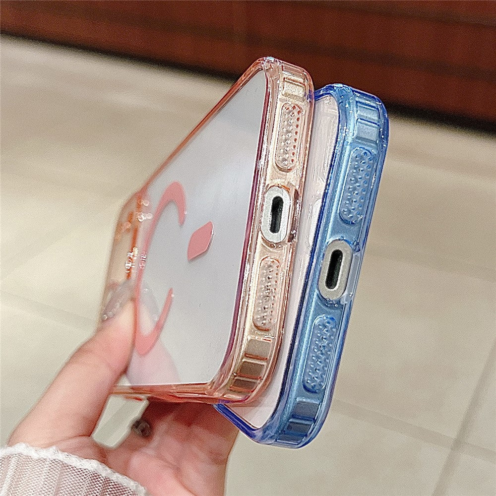 For iPhone 17 Pro Magnetic Case Acryic + TPU Phone Cover with PET Lens Protector