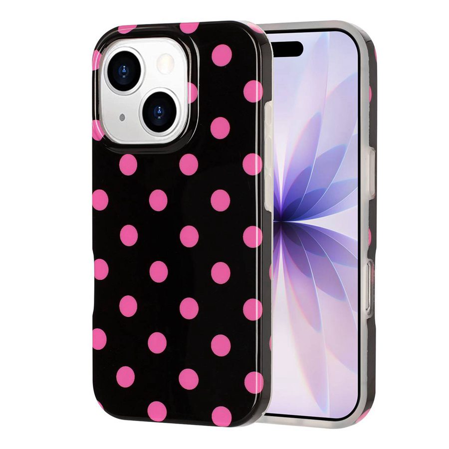 iPhone 14 Plus/15 Plus Retro Polka Dot Case