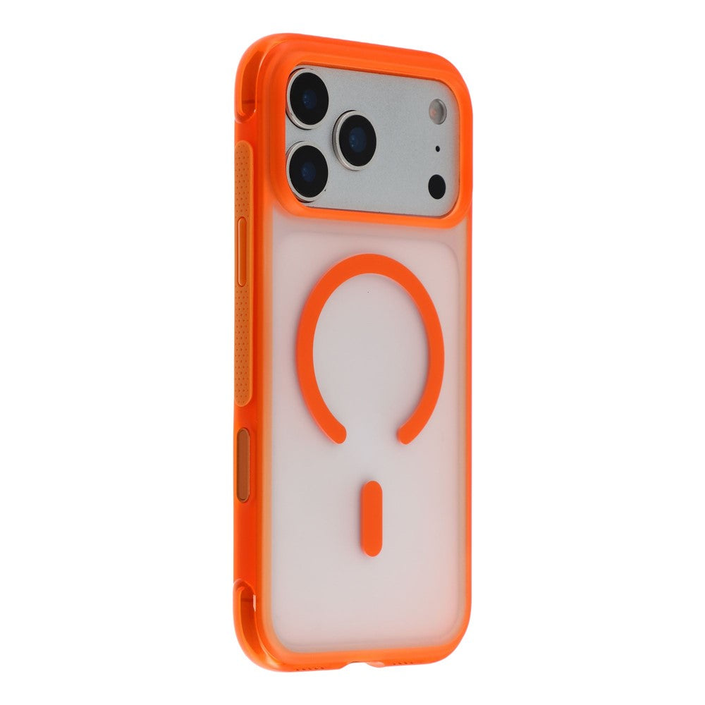 For iPhone 18 Pro Max / 17 Pro Max Magnetic Case PC + TPU Matte Translucent Phone Cover Compatible with MagSafe