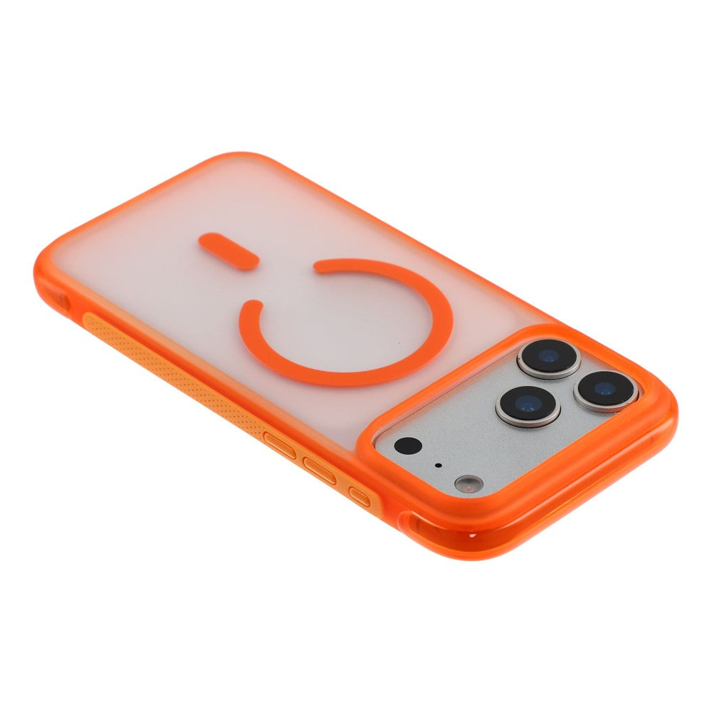 For iPhone 18 Pro Max / 17 Pro Max Magnetic Case PC + TPU Matte Translucent Phone Cover Compatible with MagSafe