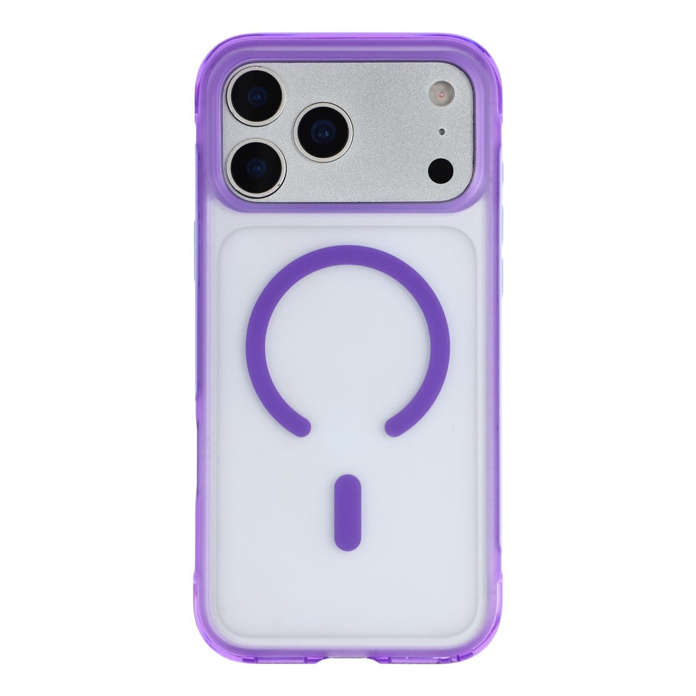 For iPhone 18 Pro Max / 17 Pro Max Magnetic Case PC + TPU Matte Translucent Phone Cover Compatible with MagSafe