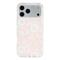 For iPhone 17 Pro Magnetic Case Lace Floral Pattern PC + TPU Phone Cover