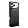 ESEBLE LE6 for iPhone 17 Pro Max Magnetic Case with Detachable RFID Blocking Card Holder PU Leather + TPU Phone Cover