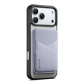 ESEBLE LE6 for iPhone 17 Pro Magnetic Case with Detachable RFID Blocking Card Holder PU Leather + TPU Phone Cover