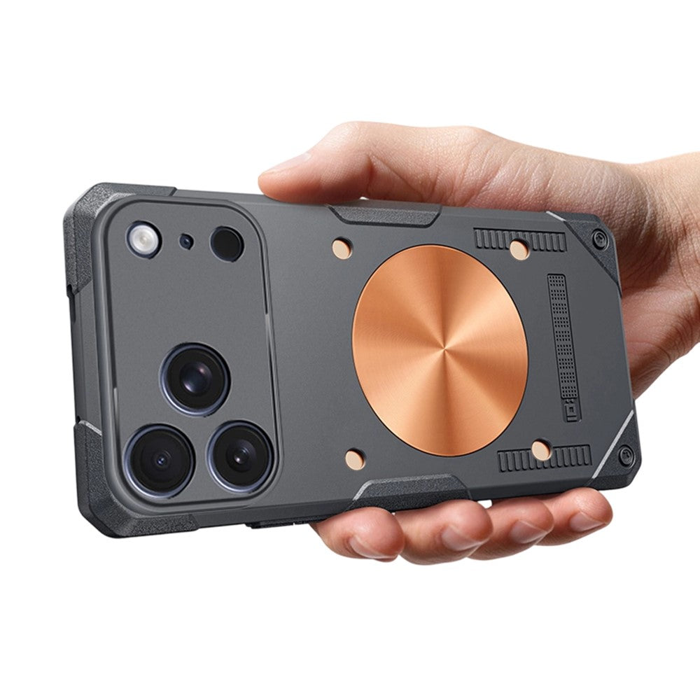 iPhone 17 Pro Copper Cooling Case with Car Mount Support