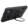For iPhone 17 Pro Max Magnetic Case 360° Rotating Ring Kickstand TPU Phone Cover