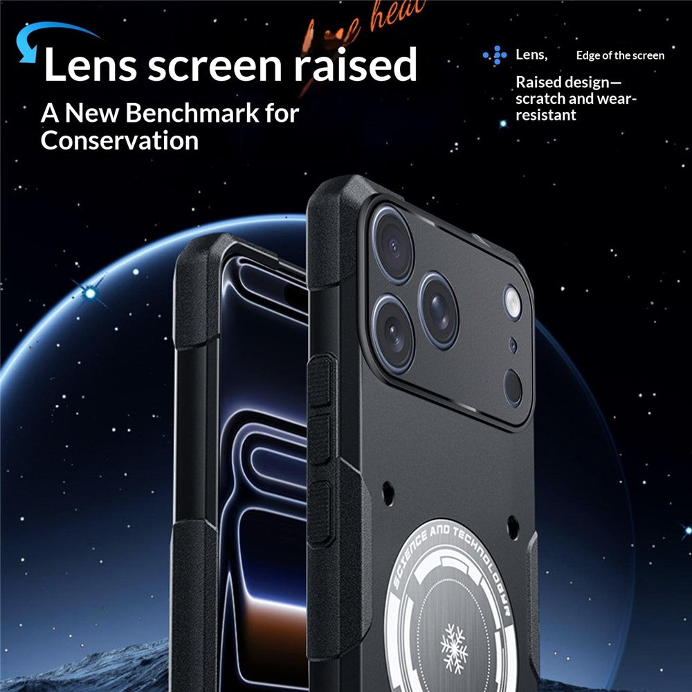 For iPhone 17 Pro Max Case Graphene Cooling TPU + PC Armor Shockproof Phone Cover
