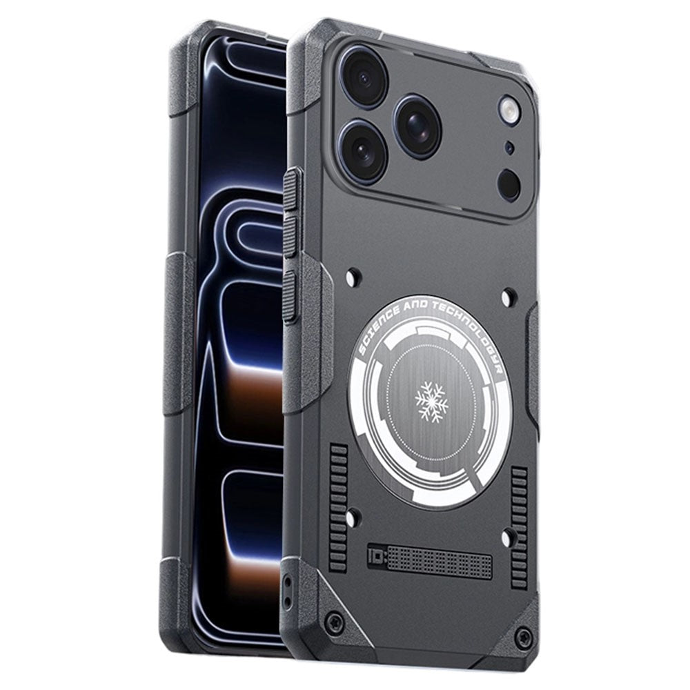 For iPhone 17 Pro Max Case Graphene Cooling TPU + PC Armor Shockproof Phone Cover