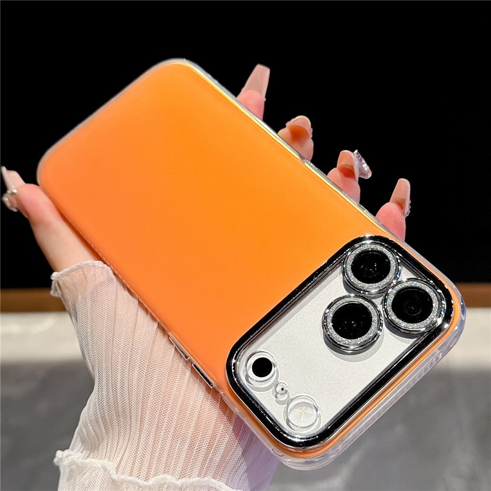 For iPhone 18 Pro Max / 17 Pro Max Case PC + TPU IMD Phone Cover with Electroplated Camera Frame
