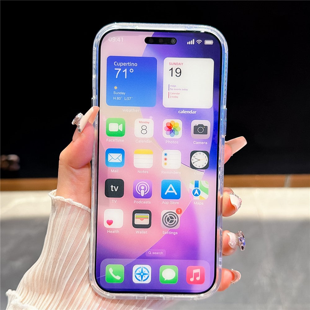 For iPhone 18 Pro Max / 17 Pro Max Case PC + TPU IMD Phone Cover with Electroplated Camera Frame