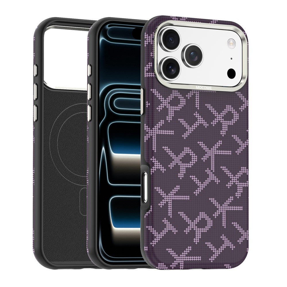 iPhone 17 Pro Max Aramid Fiber Texture Leather Case