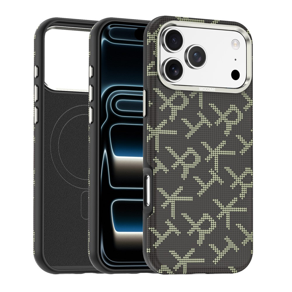 iPhone 17 Pro Max Aramid Fiber Texture Leather Case