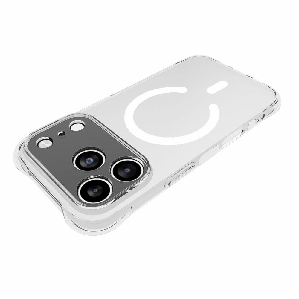 For iPhone 17 Pro  /  18 Pro Magnetic Case TPU Anti-drop Phone Back Cover