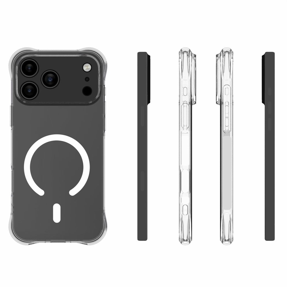 For iPhone 17 Pro Max  /  18 Pro Max Magnetic Case TPU Anti-drop Phone Back Cover