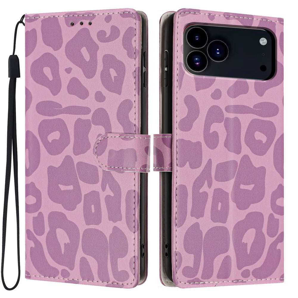 iPhone 17 Pro Max Leopard Print Wallet Flip Case