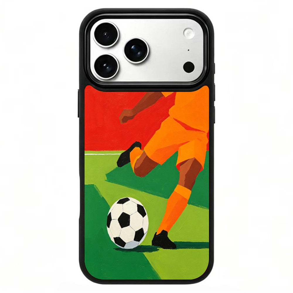 iPhone 17 Pro Football Pattern Magnetic Case