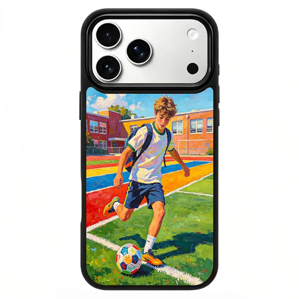 iPhone 17 Pro Football Pattern Magnetic Case