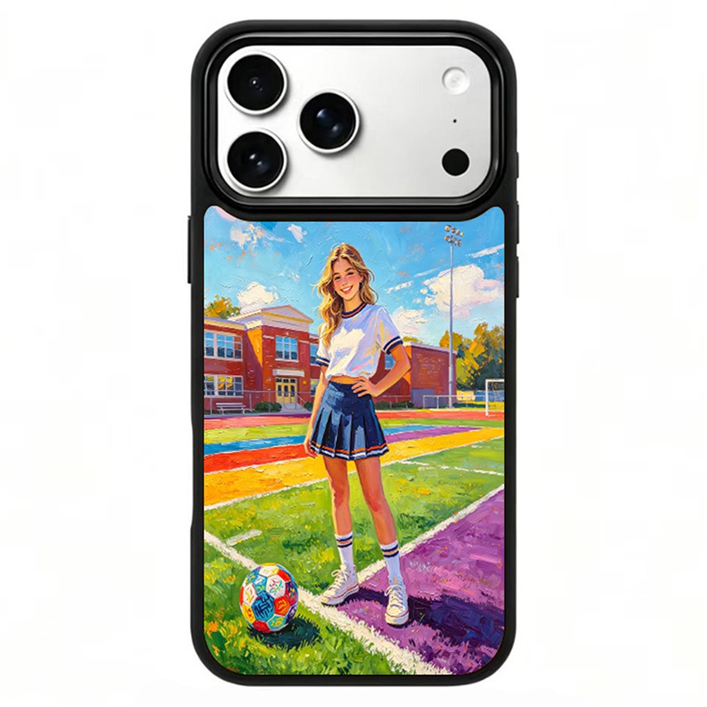 iPhone 17 Pro Max Football Pattern Magnetic Case