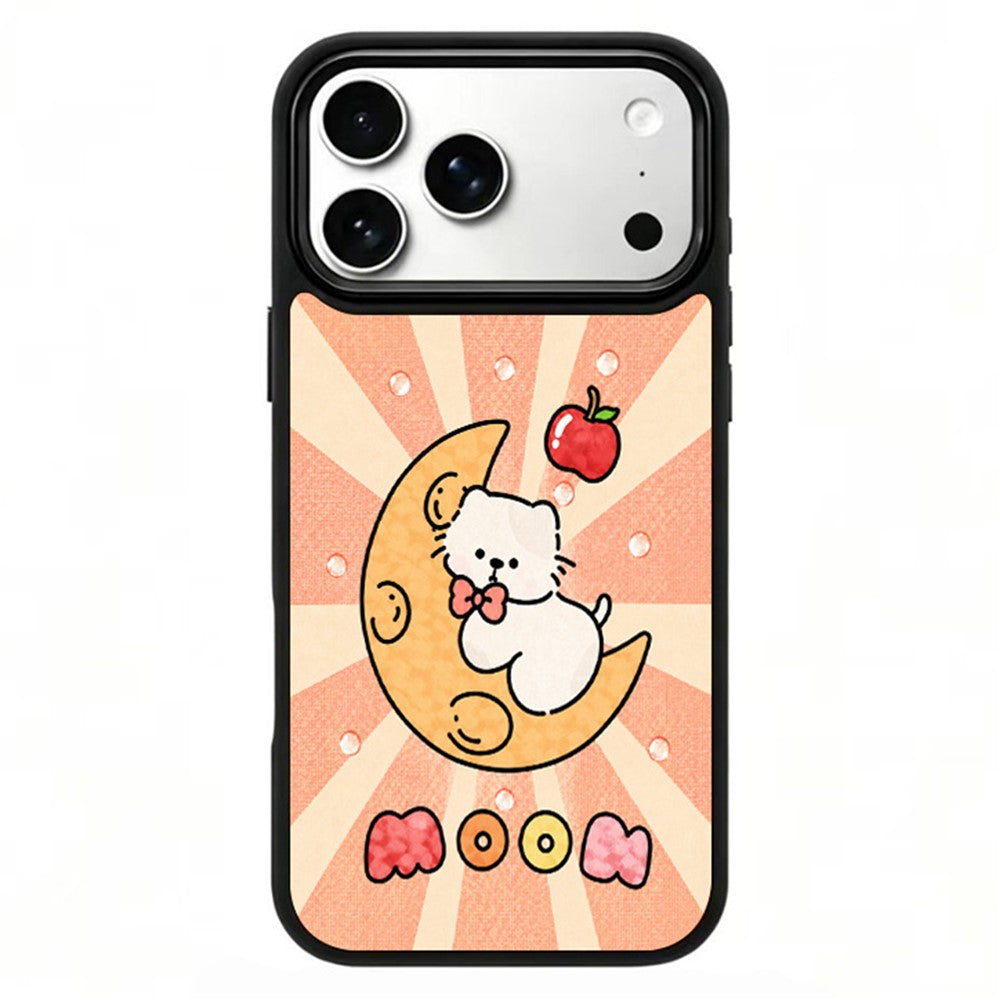 For iPhone 17 Pro Max Magnetic Case Five Elements Fire Art Series UV Printing PC + Silicone Phone Cover