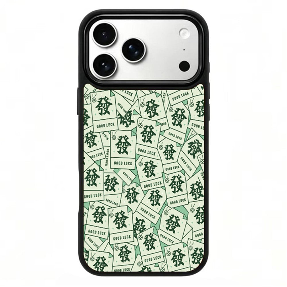 For iPhone 17 Pro Max Magnetic Case Five Elements Wood Art Series UV Printing PC + Silicone Phone Cover