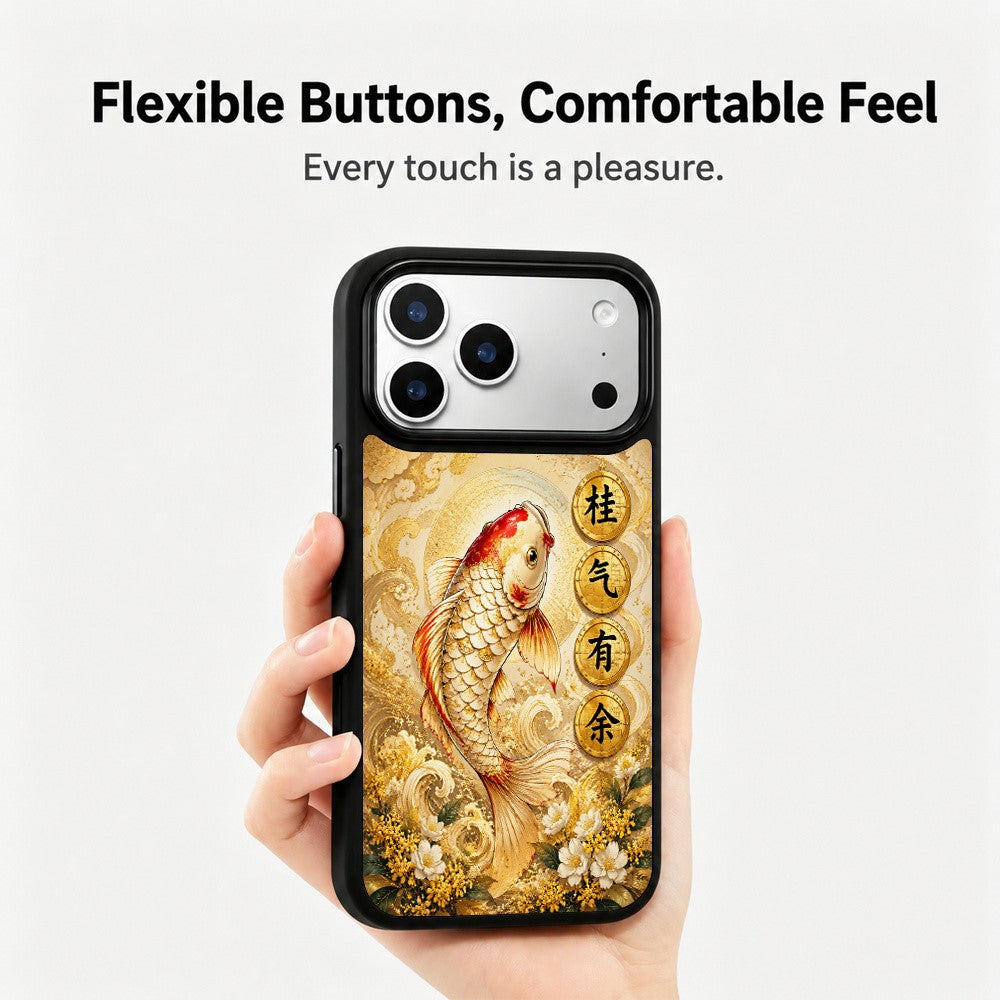 For iPhone 17 Pro Max Magnetic Case Five Elements Metal Art Series UV Printing PC + Silicone Phone Cover