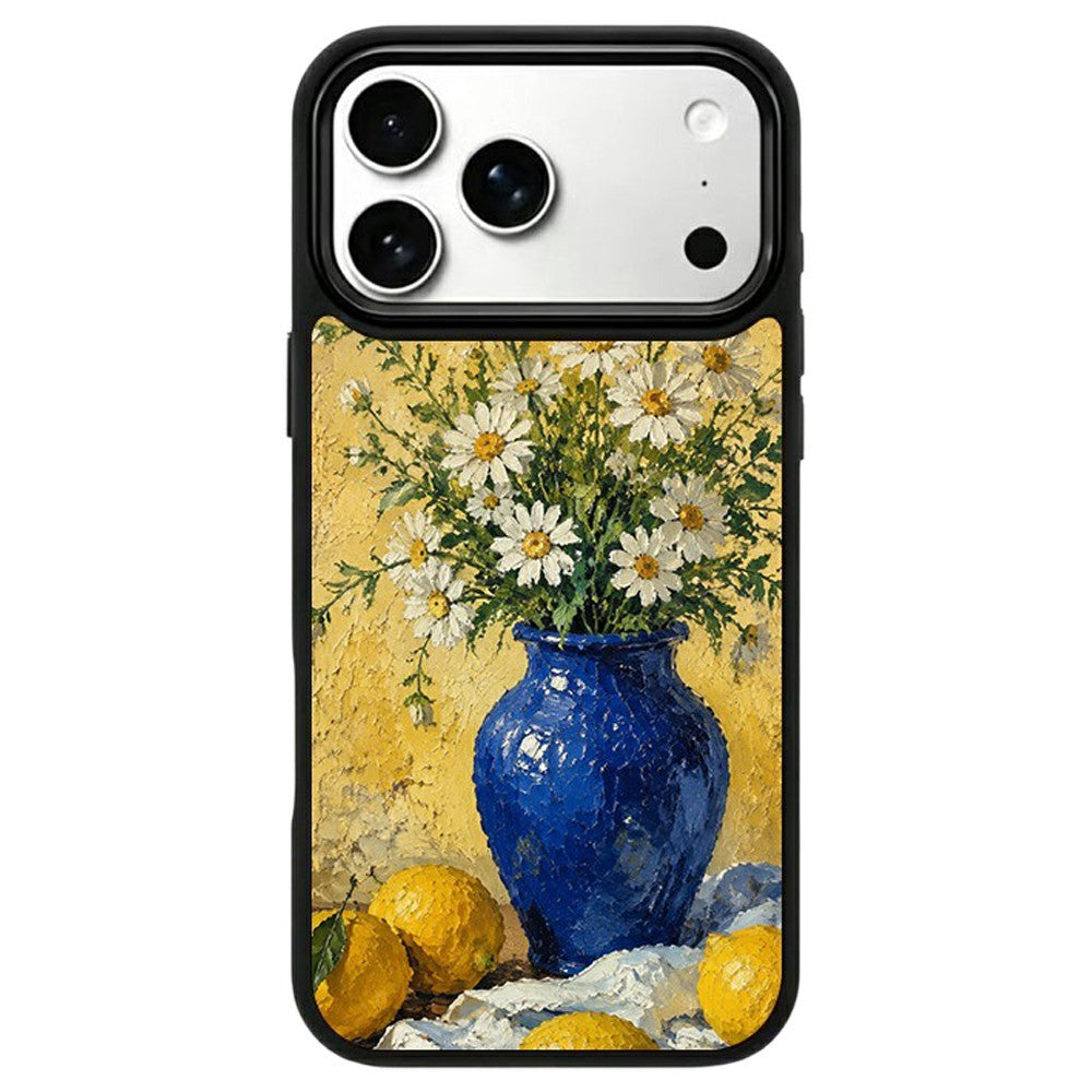 For iPhone 17 Pro Magnetic Case Dynamic Art Series UV Pattern Print PC + Silicone Phone Cover