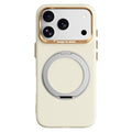 ABEEL For iPhone 17 Pro  /  18 Pro Magnetic Case Ring Kickstand Liquid Silicone Feel PC Phone Cover