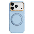 ABEEL For iPhone 17 Pro Max  /  18 Pro Max Magnetic Case Ring Kickstand Liquid Silicone Feel PC Phone Cover