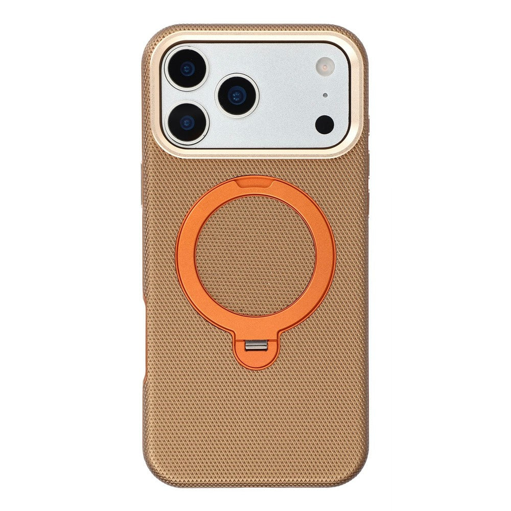 KIGC For iPhone 18 Pro Max / 17 Pro Max Case Rotating Magnetic Kickstand PC + TPU Phone Protective Cover