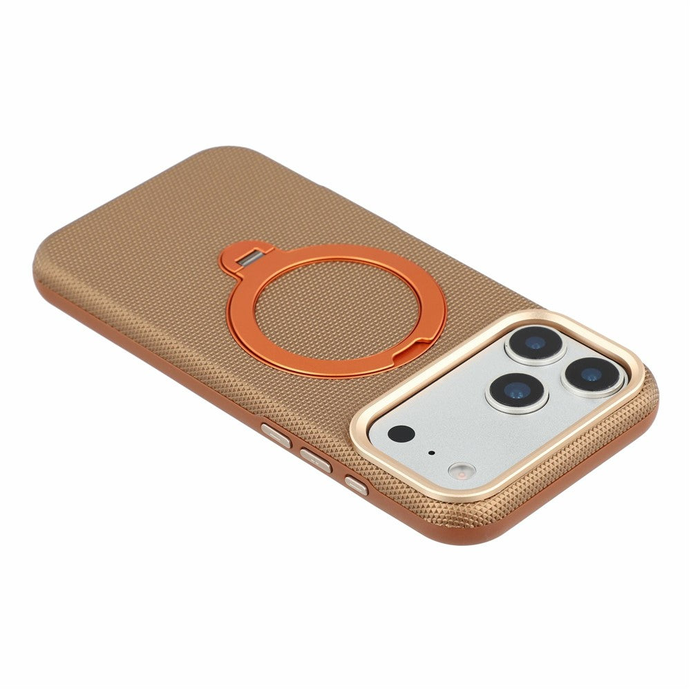 KIGC For iPhone 18 Pro Max / 17 Pro Max Case Rotating Magnetic Kickstand PC + TPU Phone Protective Cover