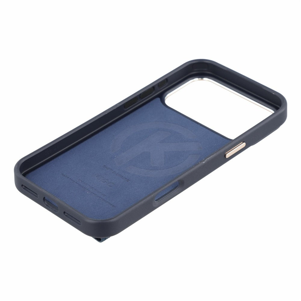 KIGC for iPhone 18 Pro Max / 17 Pro Max Case Card Holder Kickstand Fabric + PC + TPU Shockproof Phone Cover