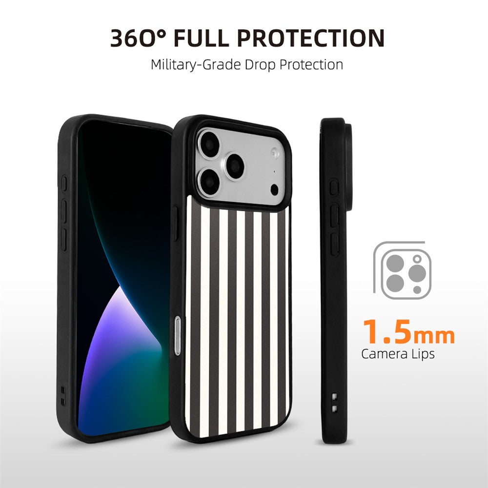 EYCASE Striped Series for iPhone 18 Pro Max / 17 Pro Max Case Compatible with MagSafe TPU + Acrylic Phone Cover