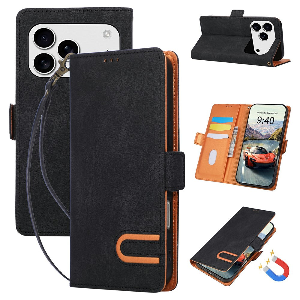 iPhone 17/18 Pro Max U-Shape Magnetic Wallet Case