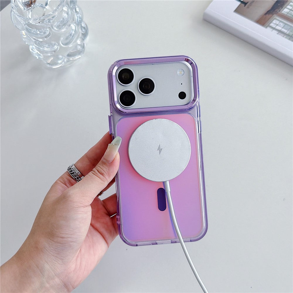 For iPhone 18 Pro Max / 17 Pro Max Magnetic Case Color Changing TPU Phone Back Cover