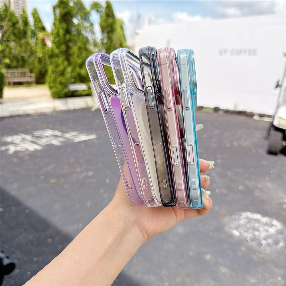 For iPhone 18 Pro / 17 Pro Magnetic Case Color Changing TPU Phone Back Cover