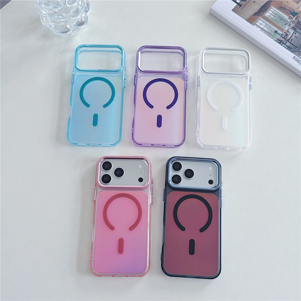 For iPhone 18 Pro / 17 Pro Magnetic Case Color Changing TPU Phone Back Cover